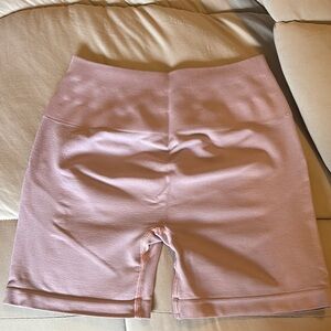 Alphalete Pink Bike Shorts High-Waisted Stretchy